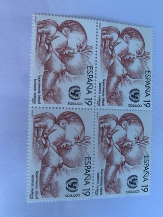Lote 72 sellos España 85-87 8series 18 edifil R393