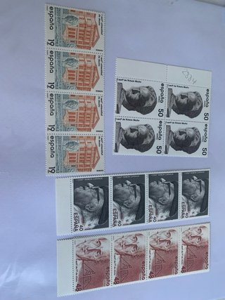Lote 72 sellos España 85-87 8series 18 edifil R393