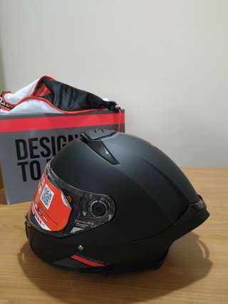 Casco MT Thunder 4 SV Talla M Negro Mate