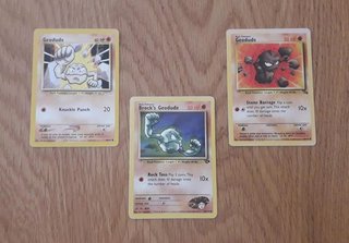 Carte Pokémon Geodude e Brock's Geodude