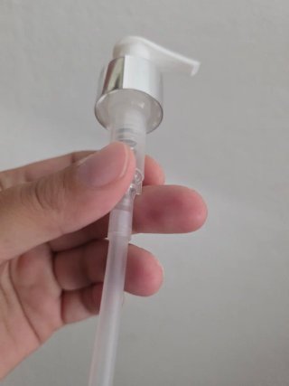 Tappo Pompa Argento Trasparente