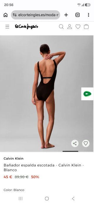 Bañador Calvin Klein Negro Talla L