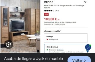 Mesa mueble TV madera
