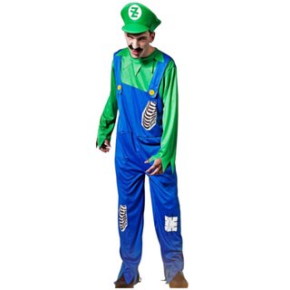 Disfraz Luigi Zombi Talla S/M Halloween Hombre