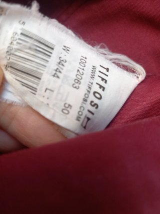 Pantalón vaquero rojo burdeos mujer Talla L