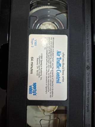 VHS 1992 Air Traffic Control Sporty's