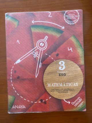 Libro matemáticas 3°Eso