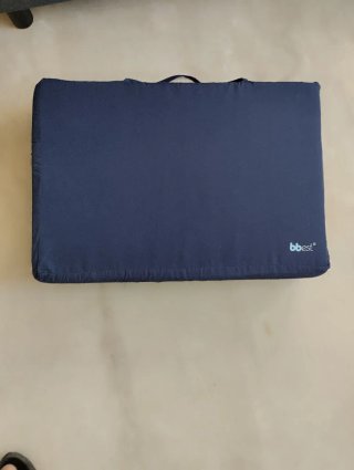 Colchón Plegable Cuna Bebé Azul