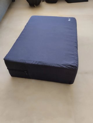 Colchón Plegable Cuna Bebé Azul