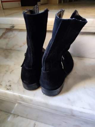 Botines ante negros talla 39