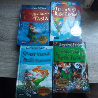 Libros Gerónimo Stilton (catalán y castellano)