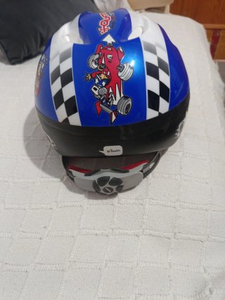 Casco bicicleta/patinete infantil azul