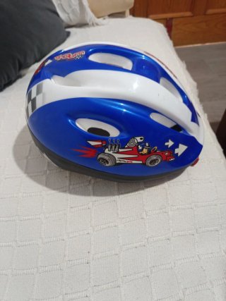 Casco bicicleta/patinete infantil azul