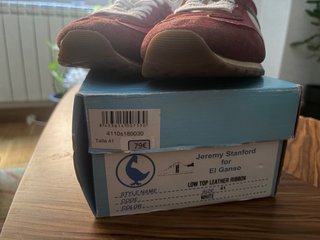 Zapatillas El Ganso Beige y Rojo