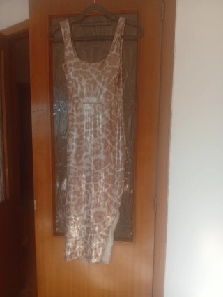 Vestido fiesta estampado leopardo