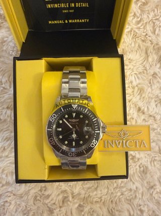 Reloj Invicta Automático Diver Negro/Plata