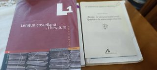 Lotes de libros de quimica, fisica, mates e ingles