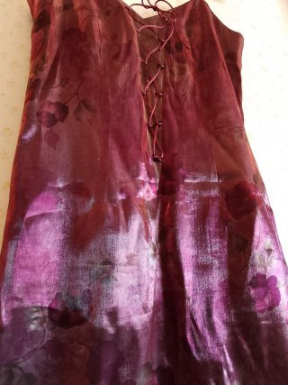 Vestido fiesta/invitada con cordones