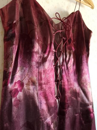 Vestido fiesta/invitada con cordones