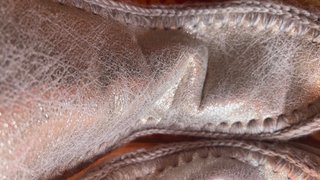 Botas plateadas con adornos de alas tipo Mou