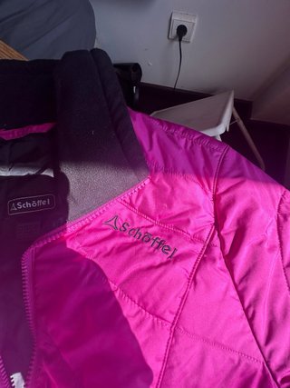 Chaqueta Schöffel acolchada mujer rosa