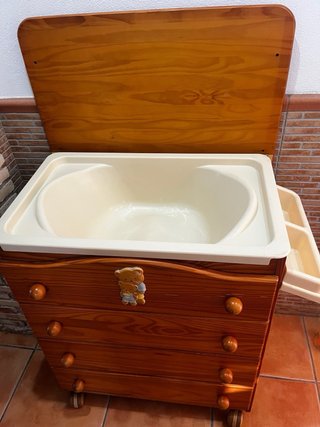 Cómoda bebé madera Micuna con ositos