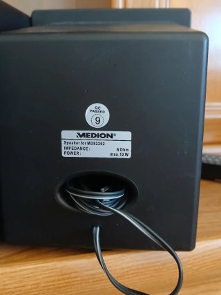 Equipo de música Medion negro