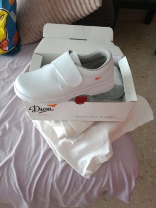 Zapatos de trabajo Dian blancos