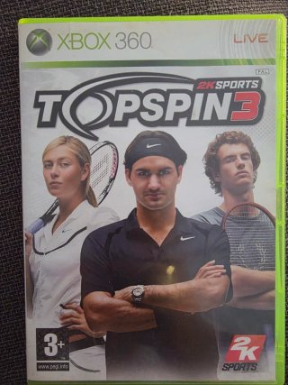 Top Spin 3 Xbox 360 version inglesa