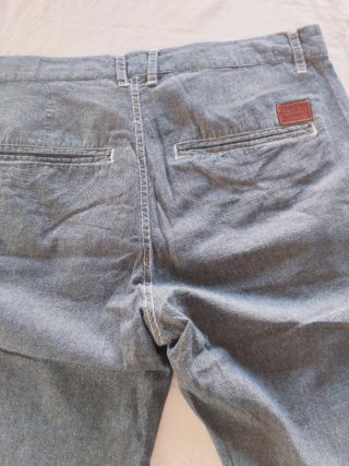 Bermuda Blend Algodón Talla S Azul