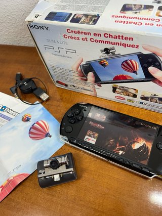Completa PSP-3004 CIB Piano Black + Cámara + Caja