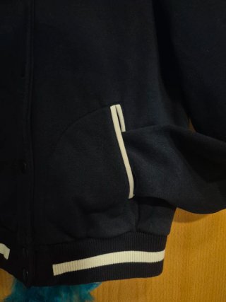 Chaqueta Bomber Azul Bershka