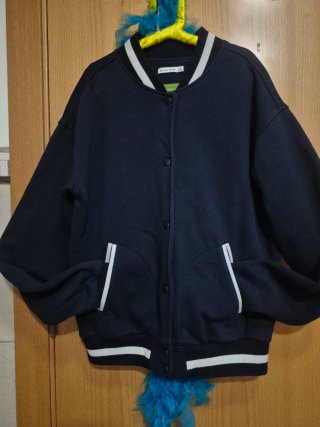 Chaqueta Bomber Azul Bershka