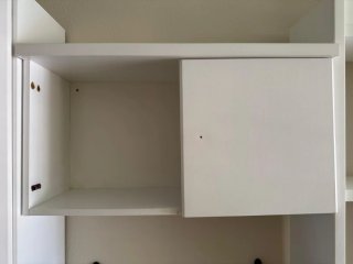 Mueble modular salón con vitrina
