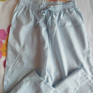 Pijama algodón azul largo mujer nuevo