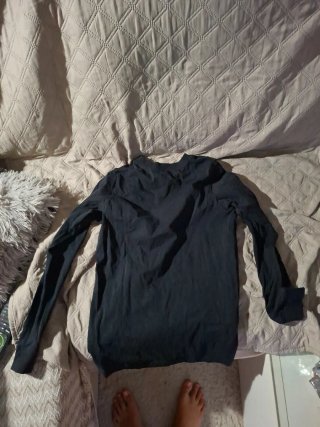 Camiseta Nike Manga Larga Talla L Negra