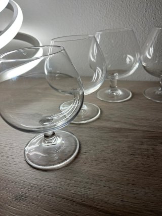 Set 6 Bicchieri Cognac Vetro