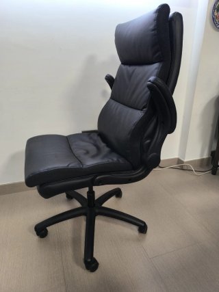 Silla de escritorio ergonómica piel sintética