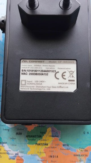 Amplificador WIFI Comfast CF-WR302S