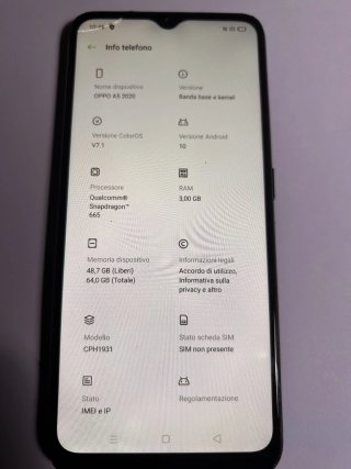 Oppo A5 2020 Display Nuovo