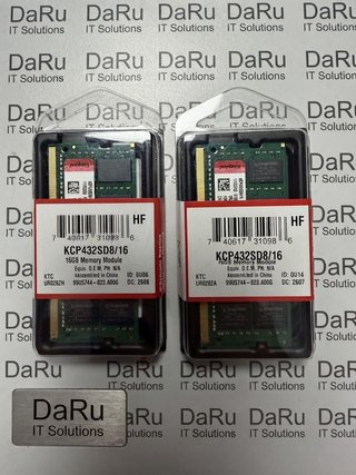 Kingston 16GB DDR4 SODIMM 3200MHz KCP432SD8/16