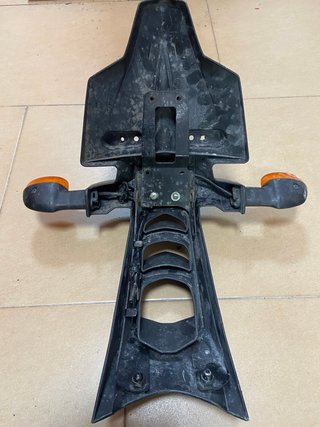 Porta matrícula moto con intermitentes