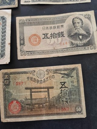 Lote de Billetes Japoneses Segunda Guerra Mundial