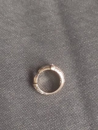 Anillo garra ajustable dorado