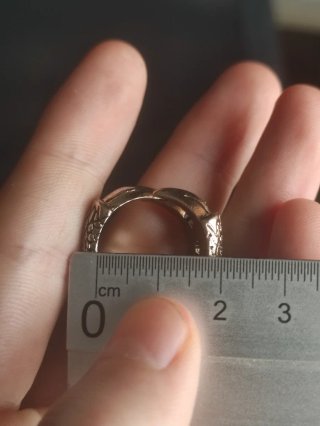 Anillo garra ajustable dorado