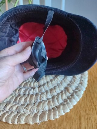 Casco equitación terciopelo negro