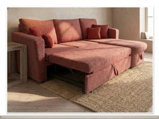 Sofá Cama Chaise Longue con Almacenamiento