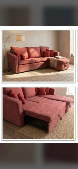 Sofá Cama Chaise Longue con Almacenamiento