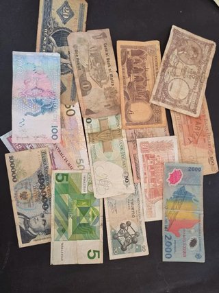 Lote 15 Billetes Históricos europa