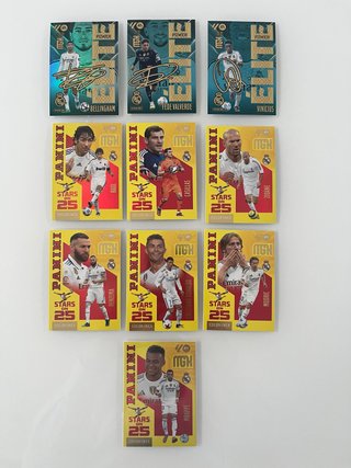 LOTE REAL MADRID ELITE Y STARS 25 MEGACRACKS 26 27